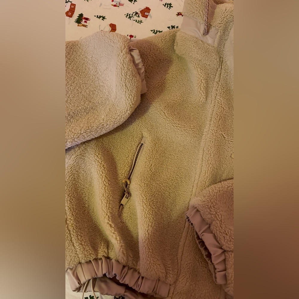 Zara Cream Teddy Jacket - Picture 3 of 5